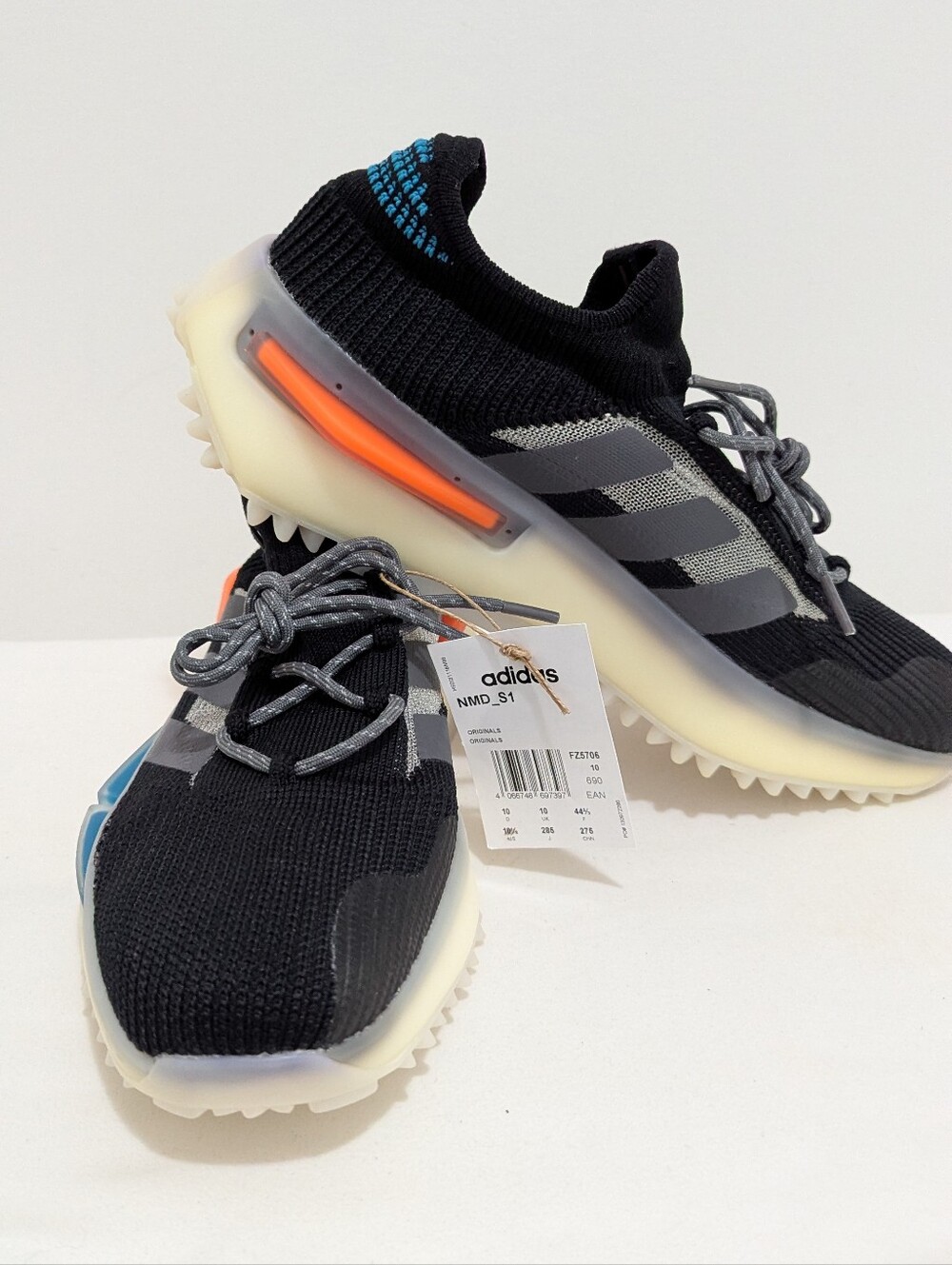 Adidas NMD S1 Core Black Blue Orange